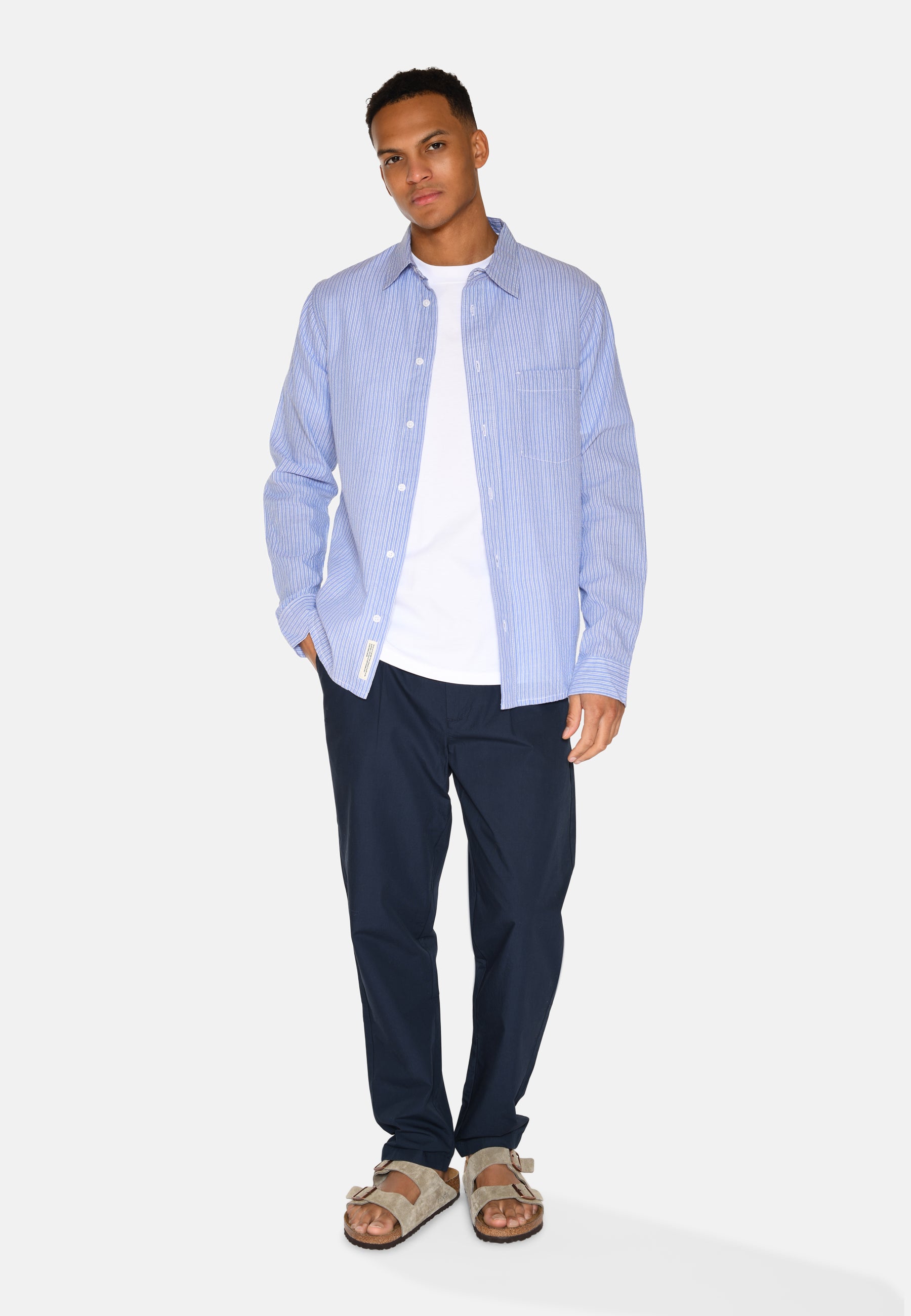minimum male Colt long sleeved reg shirt 4145 Long Sleeved Shirt 3929 Blue Horizon
