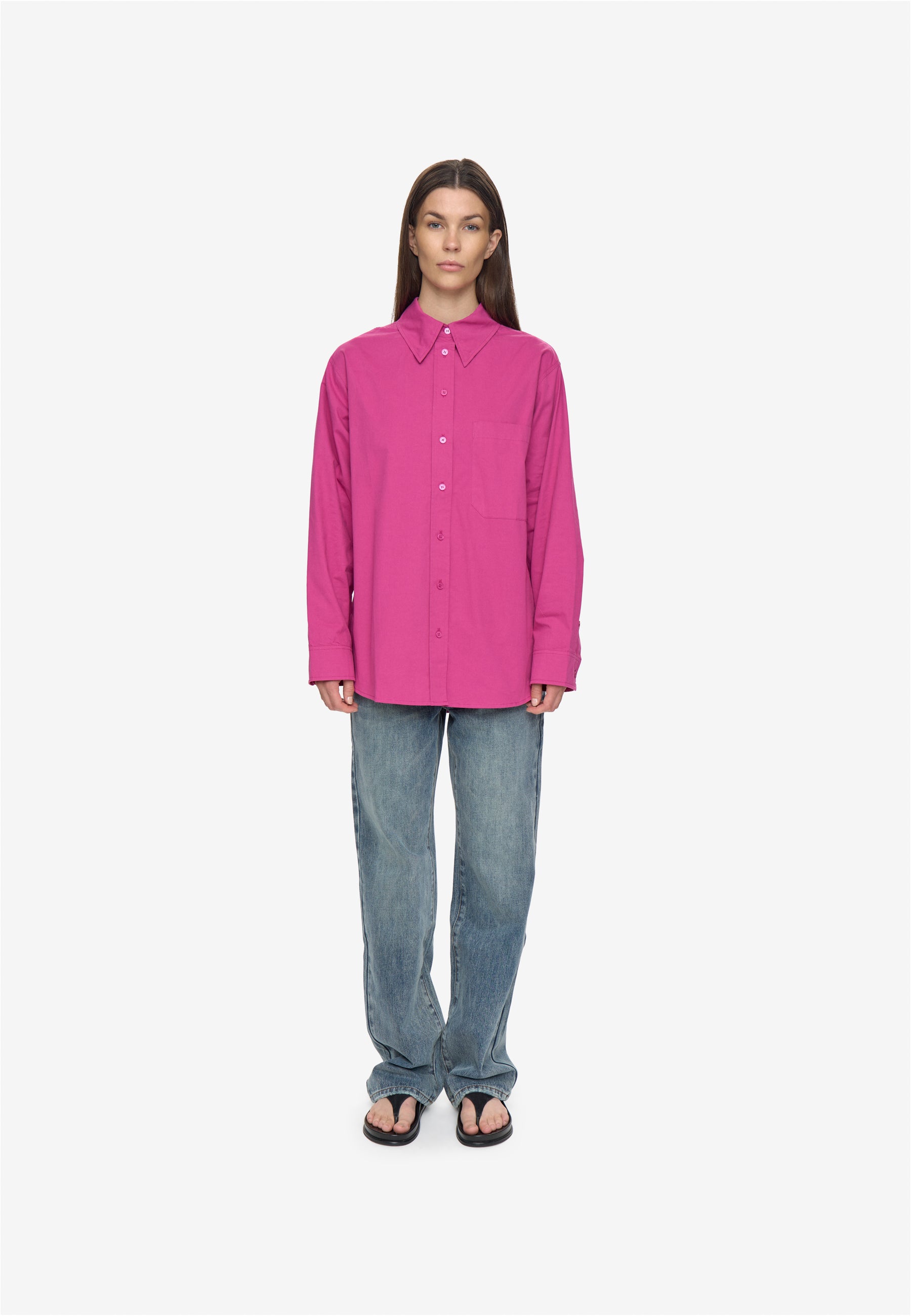 minimum female Gaia rlx ls shirt 4704 Long Sleeved Shirt 2434 Festival Fuchsia