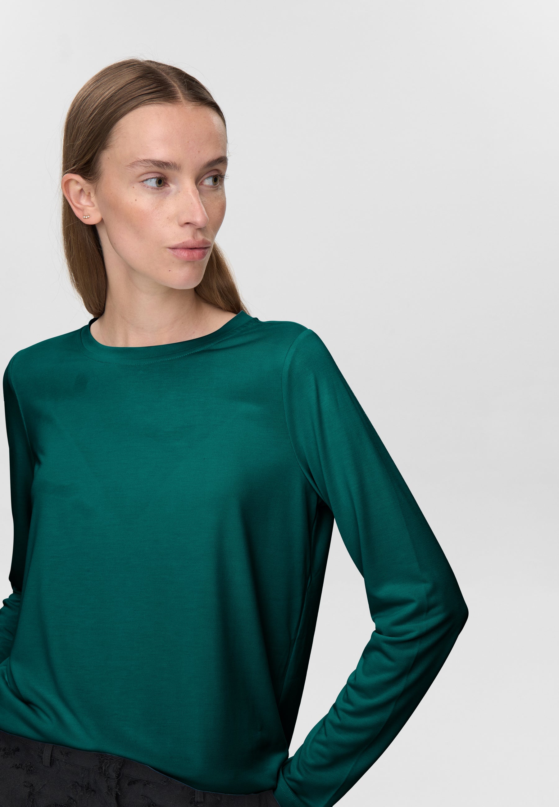 minimum female Margot Tee 0281 Long Sleeved T-shirt 5220 Botanical garden