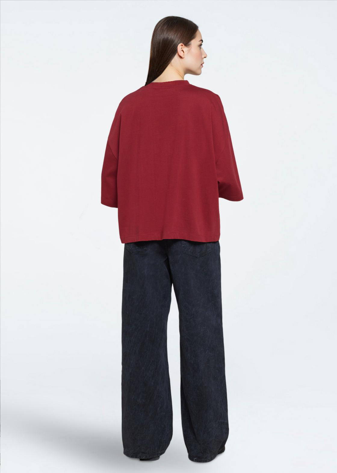 minimum female Mira t-shirt G029 Short Sleeved T-shirt 1534 Merlot