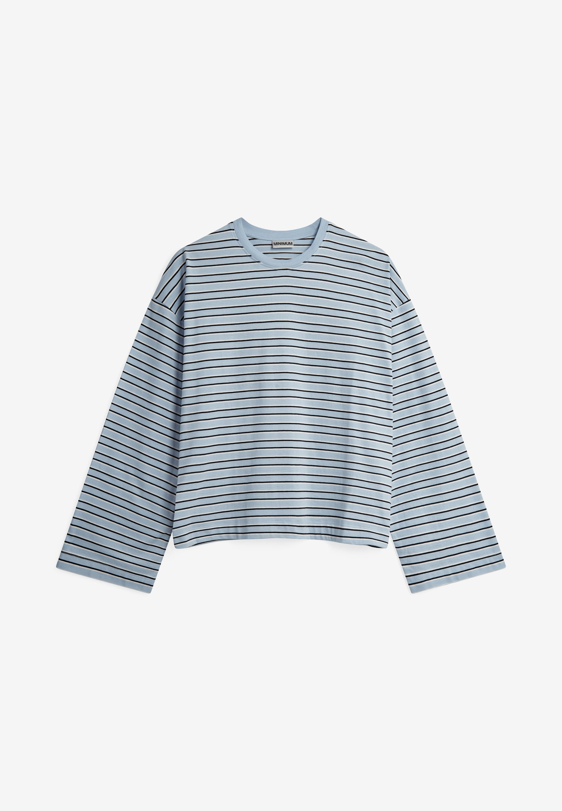 minimum female Mirabelle ls t-shirt G034 GOTS Short Sleeved T-shirt 4115 Cashmere Blue