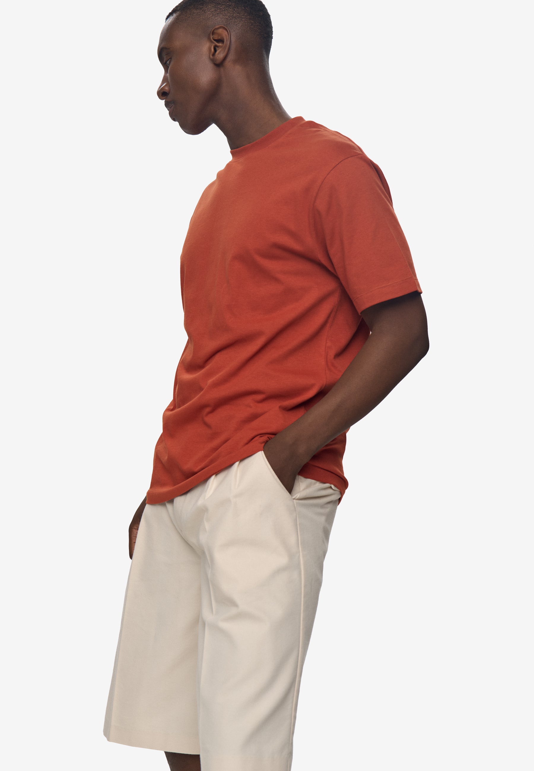 minimum male Aarhus short sleeved t-shirt G029 GOTS Short Sleeved T-shirt 1350 Burnt Brick