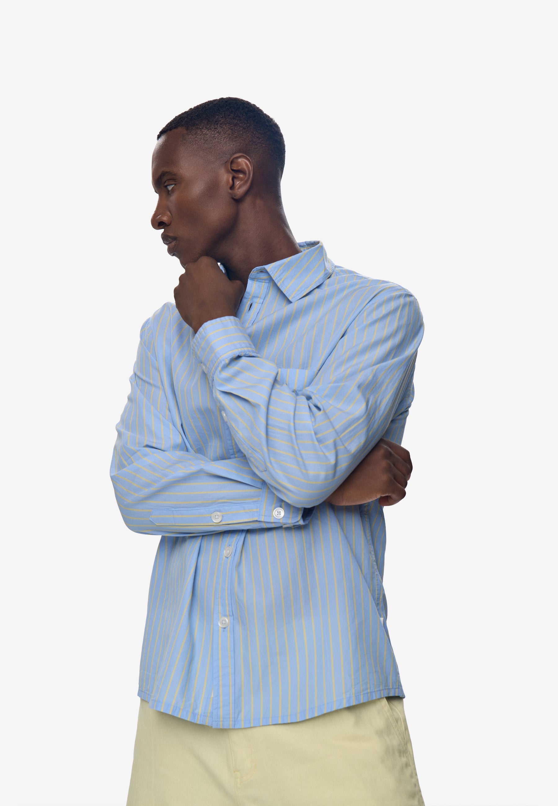 minimum male Ace rlx ls striped shirt 4667 Long Sleeved Shirt 4320 Baltic Sea