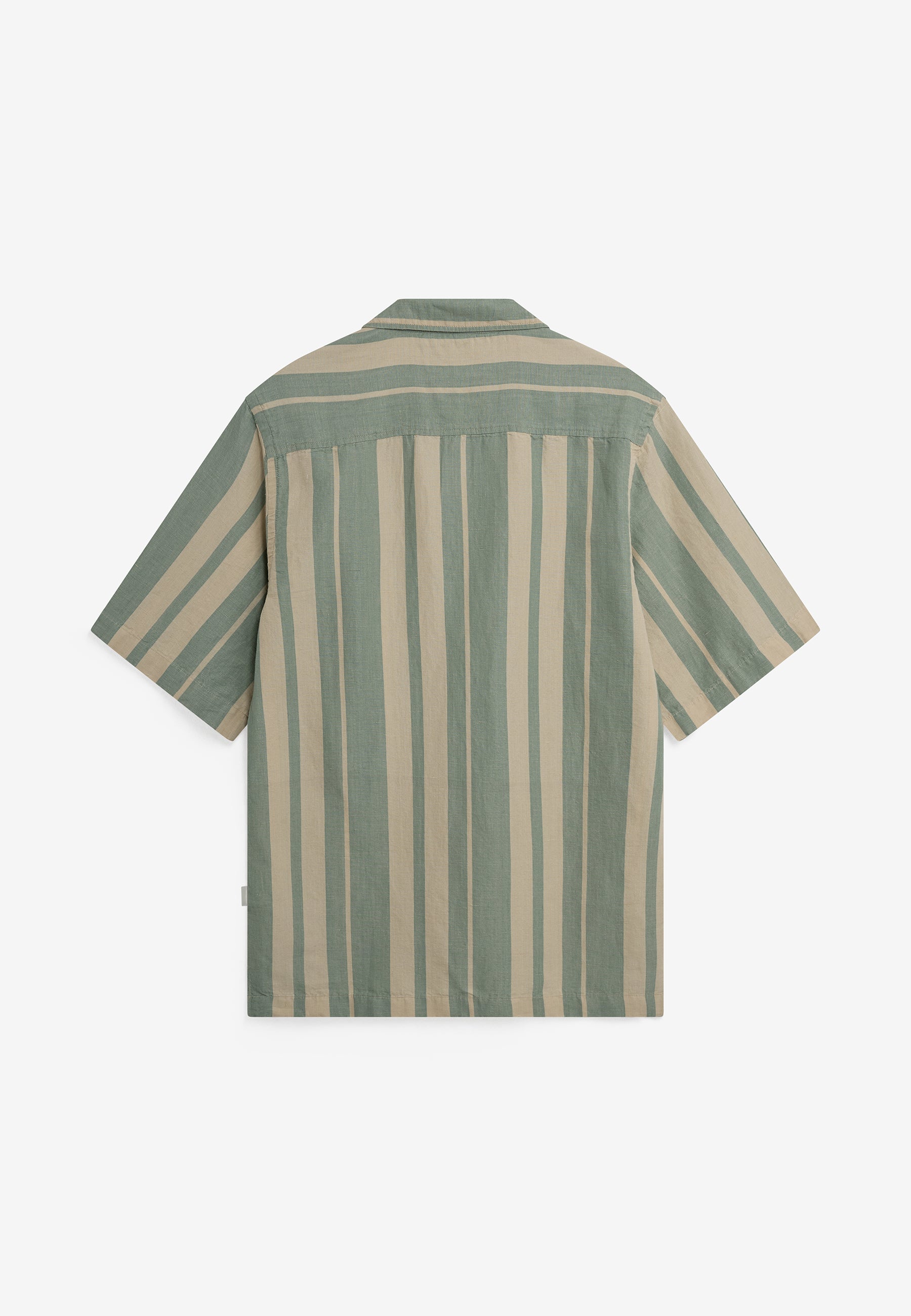 minimum male Hayden reg ss striped shirt 4577 Short Sleeved Shirt 5107 Chinois green