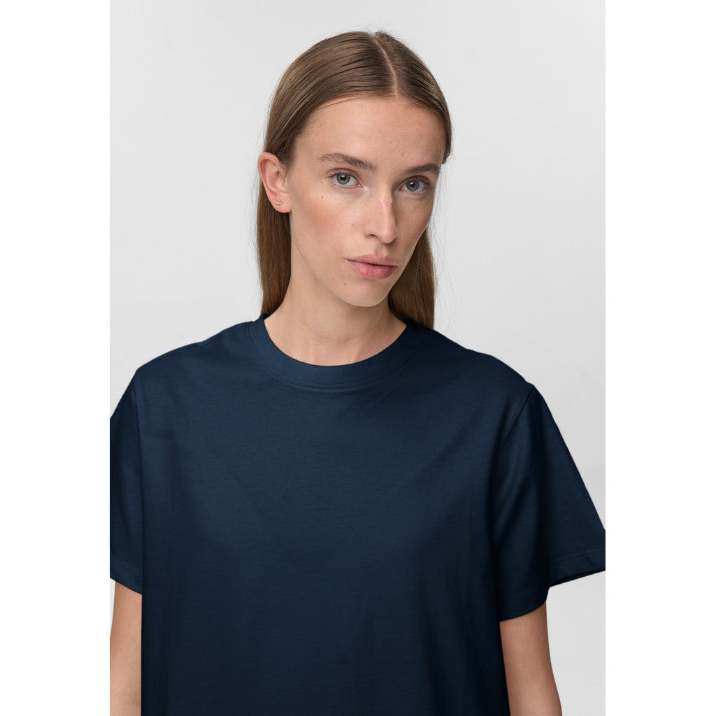minimum female Lilou ss t-shirt G029 GOTS Short Sleeved T-shirt 4027 Insignia blue