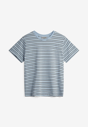 minimum female Lilou ss t-shirt G034 GOTS Short Sleeved T-shirt 4115 Cashmere Blue