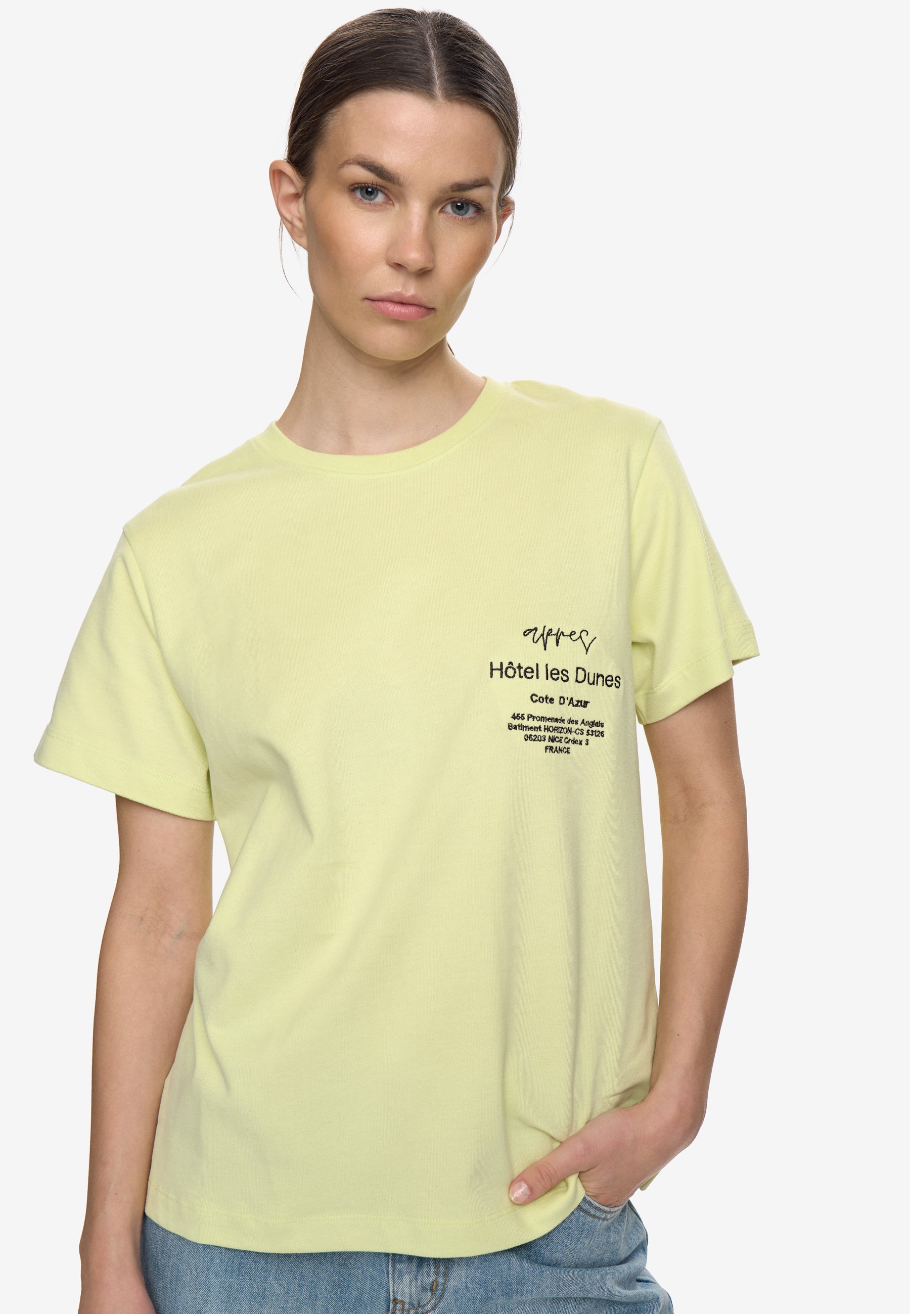 minimum female Lilou t-shirt G4741 Short Sleeved T-shirt 1221 Young Wheat