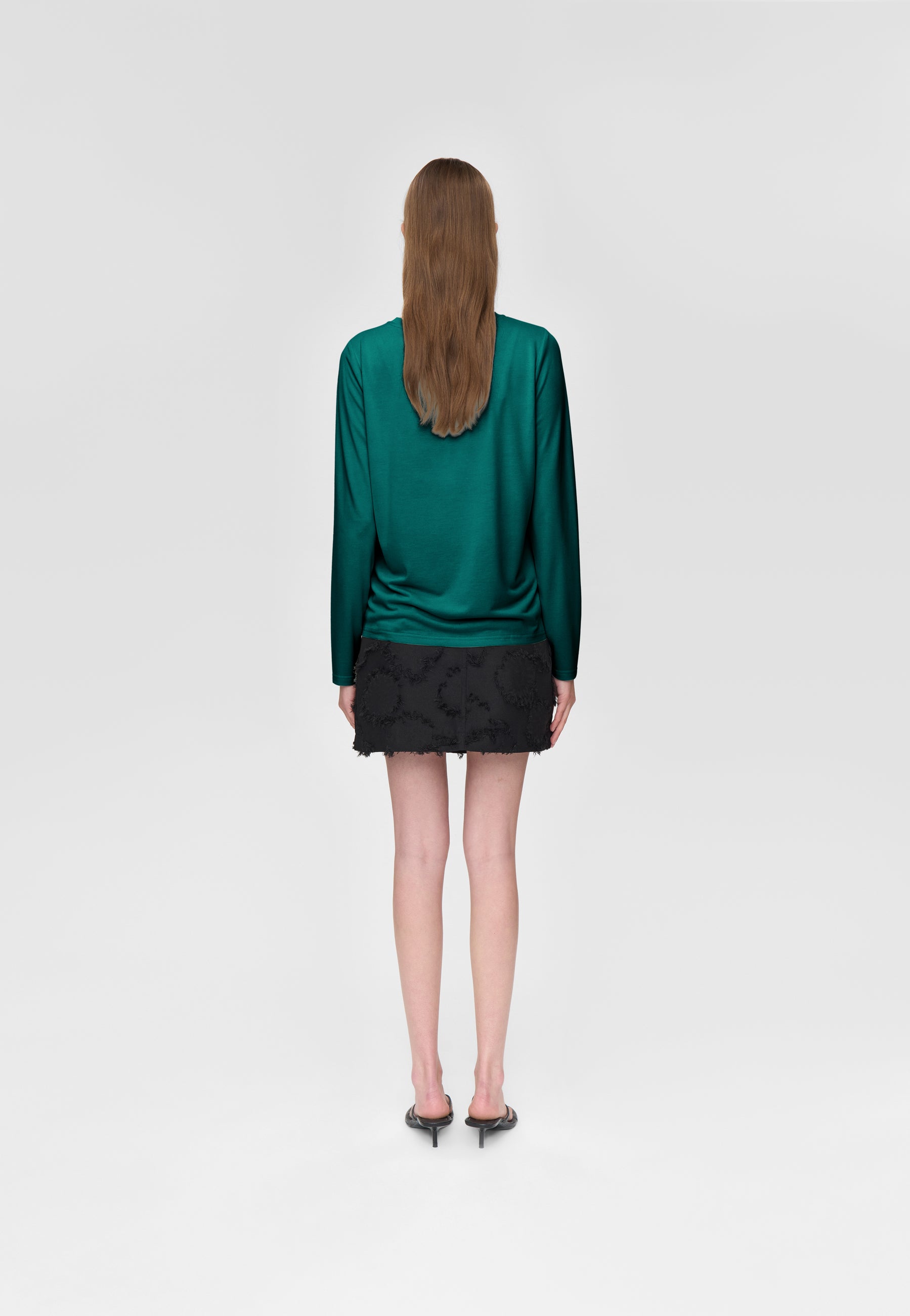 minimum female Margot Tee 0281 Long Sleeved T-shirt 5220 Botanical garden
