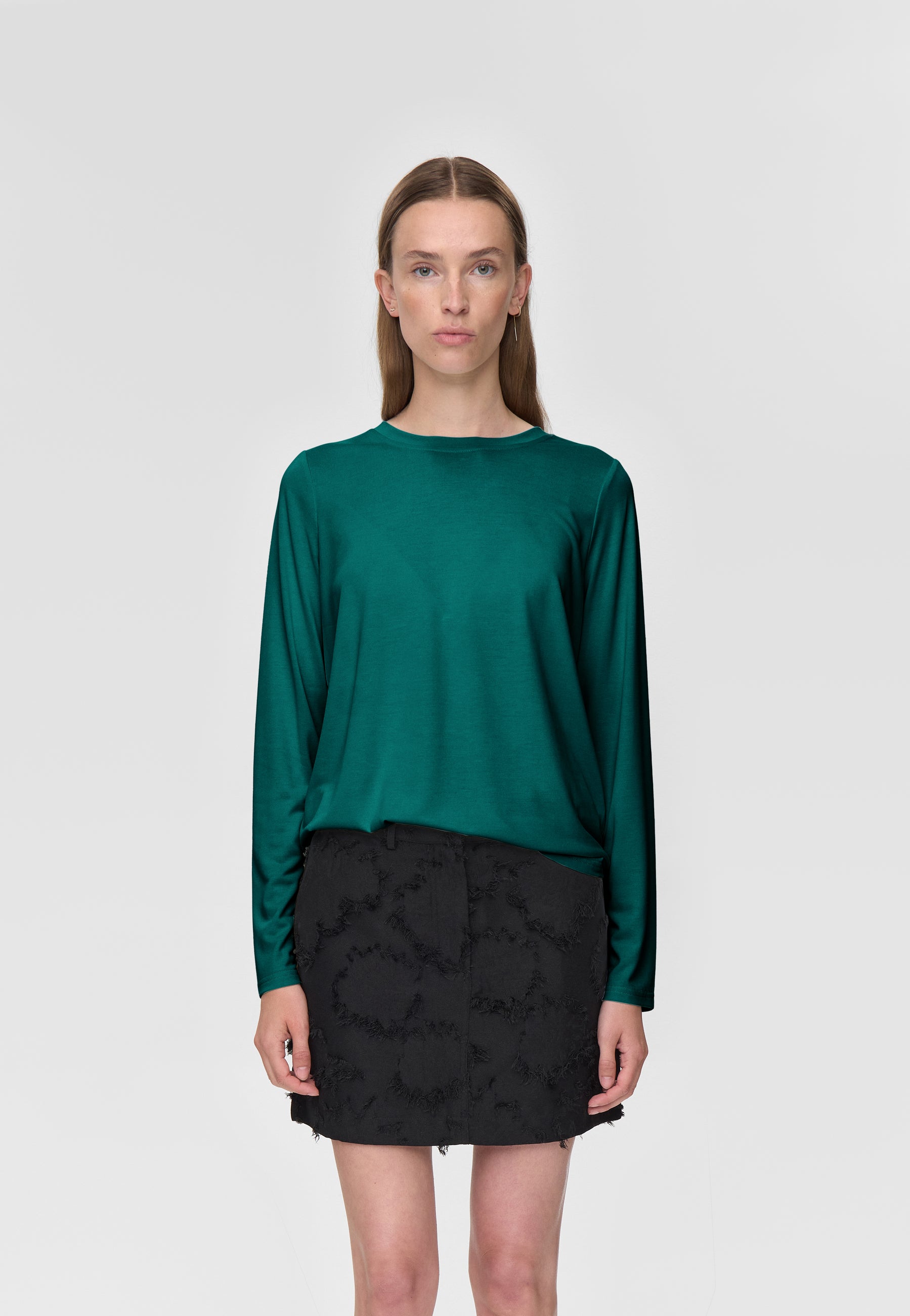 minimum female Margot Tee 0281 Long Sleeved T-shirt 5220 Botanical garden