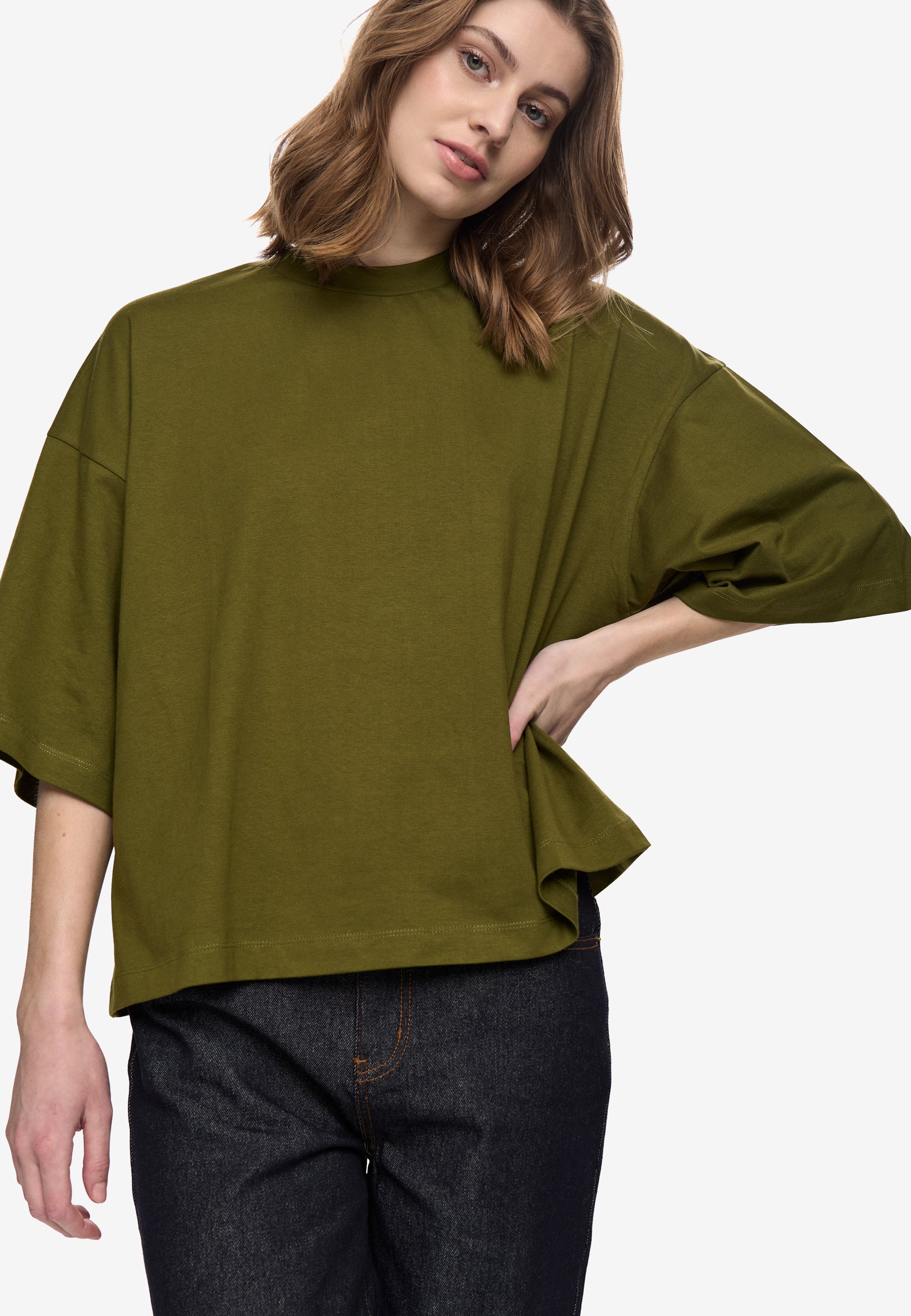 minimum female Mira t-shirt G029 Short Sleeved T-shirt 0529 Sphagnum