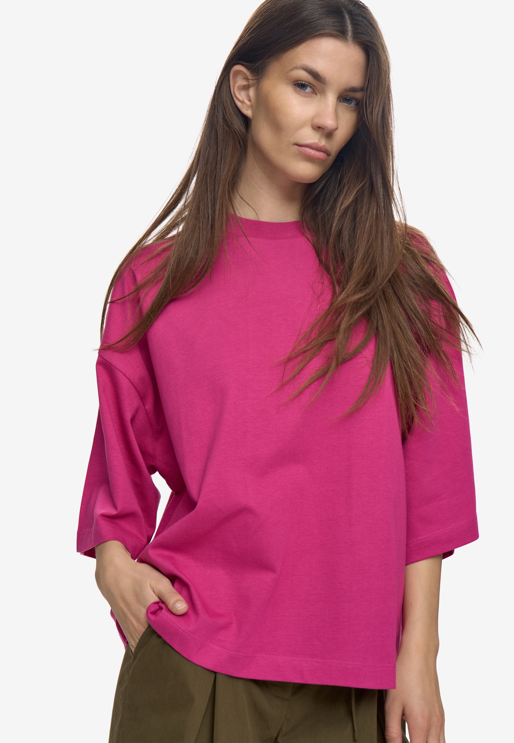 minimum female Mira t-shirt G029 Short Sleeved T-shirt 2434 Festival Fuchsia
