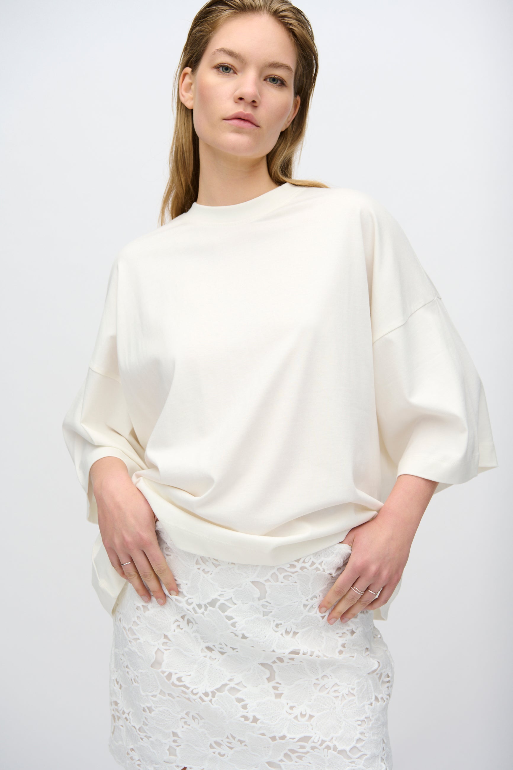 minimum female Mira t-shirt G029 Short Sleeved T-shirt 0608 Coco Milk
